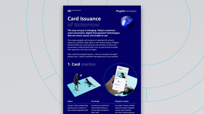 Illustration of card issuance infographic