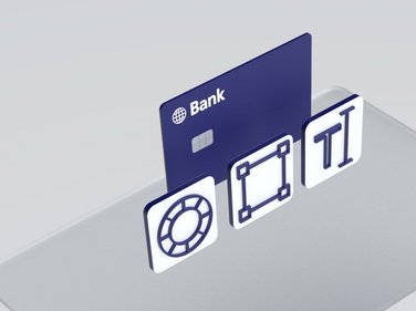 Illustration of three icons and a payment card for Convego Create