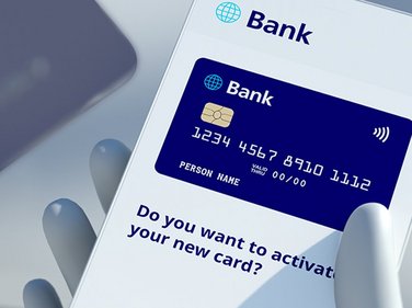 Illustration of mobile phone with digital payment card 